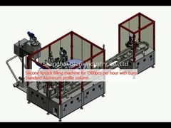 Silicone lippenstift vulmachine voor 1300pcs per uur met Euro Standard Aluminium profiel kolom