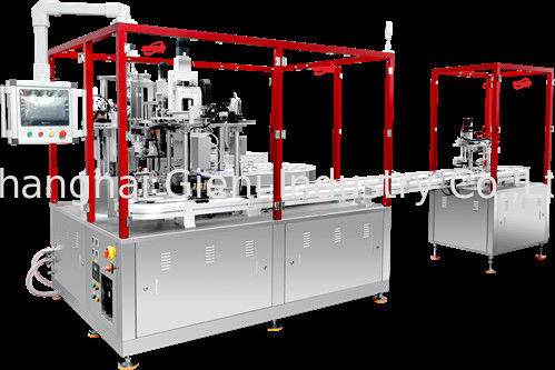 Slant Lipstick Filling Production Line voor gladde en precieze Lipstick Bulk Filling Luchtdruk 0,4-0,7Mpa