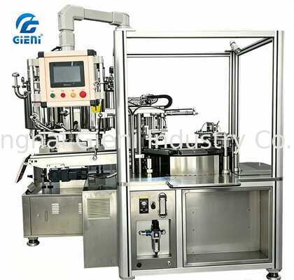 High-Speed Rotary Cosmetic Filling Machine met servomotor aangedreven meerlagige precisie voor 24-30 cycli per minuut