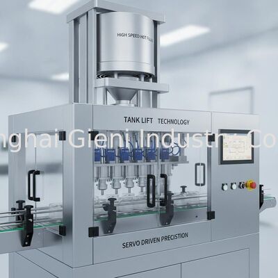 Hoge snelheid warmvulmachine met tanklifttechnologie en servo-aangedreven precisie voor cosmetica