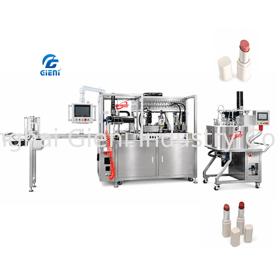 GLU-900 Duikstuk Verwarmde lippenstiftvulmachine Voorsturingstank 30L Vacuümsmeltapparatuur