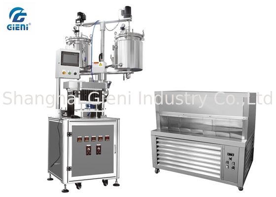 12 pijpenlippenpommade het Vullen Machine met Dubbel Compressor het Bevriezen Platform