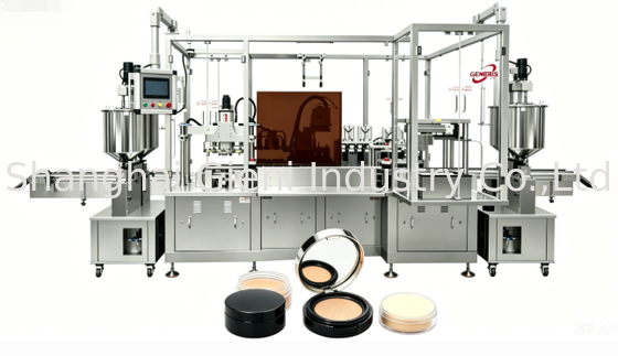 High Speed 48PCS/Min NBR Sponge Cushion Filling Machine met vier spuitstukken Servo Filling en visuele inspectie