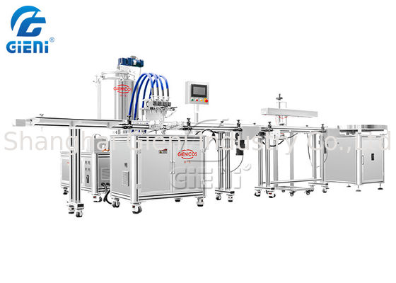 3 lagen 50ml-Lippenpommadestok Kosmetische het Vullen Machine met 4 Pijpen