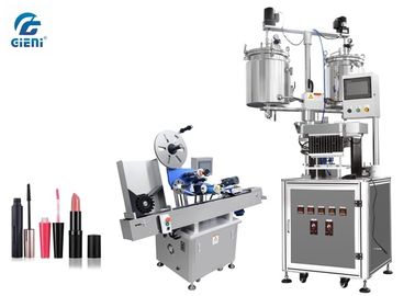 Goede prijs. Semi - Automatische 12 Holtenlippenpommade het Vullen Machine met Autoetiketteerder, de Dubbele Tank van 20L online