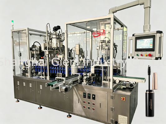 JQH-02 Hoge snelheid lipgloss filler en capper | 80 STKS/MIN Roterend Systeem | Cosmetische verpakkingsmachines