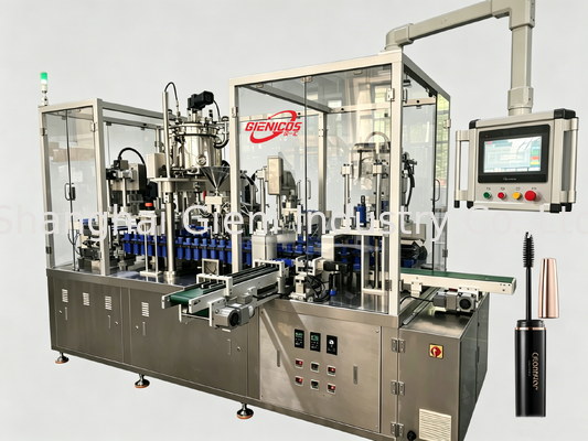 JQH-02 High Speed Lipgloss Filling Machine met 80 PCS/MIN Output en Rotary Capping System