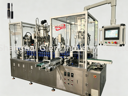 JQH-02 High Speed Lipgloss Filling Machine 80 PCS/MIN met SUS304 Construction en Servo Piston Filler
