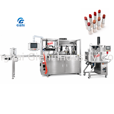 GLU-900 Multi-Format Lipstick Filling Machine Normale Slant Slim Mini Balsem Foundation Stick Apparatuur