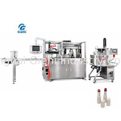 GLU-900 Lipstick Filling Machine Schimmel Voorverhitting Hersmelting System Integratie Leister Hot Air 30L Tank Equipment