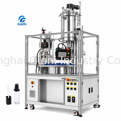 6-mondige lipgloss vulmachine met een snelheid van 1800 BPH en roestvrij staal 304 constructie