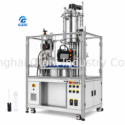 4 spuitstukken Lipgloss vulmachine met 1000BPH snelheid en 0-120C Temperatuurregeling voor viskeuze formules