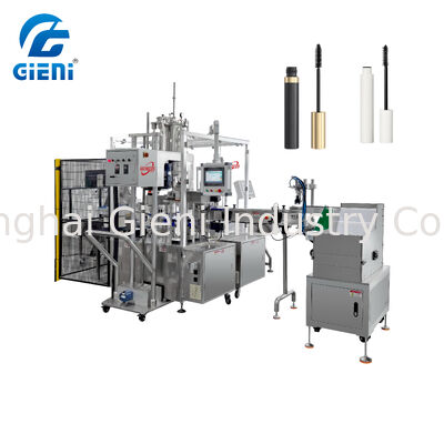 Mechanical Cam Rotary Mascara Filling Capping Machine 40-45 stuks/min