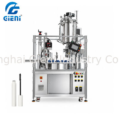 Multi Size fles Mascara vulmachine Trilling voeden van één operator vuller